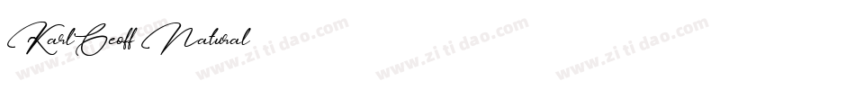 KarlGeoff Natural字体转换